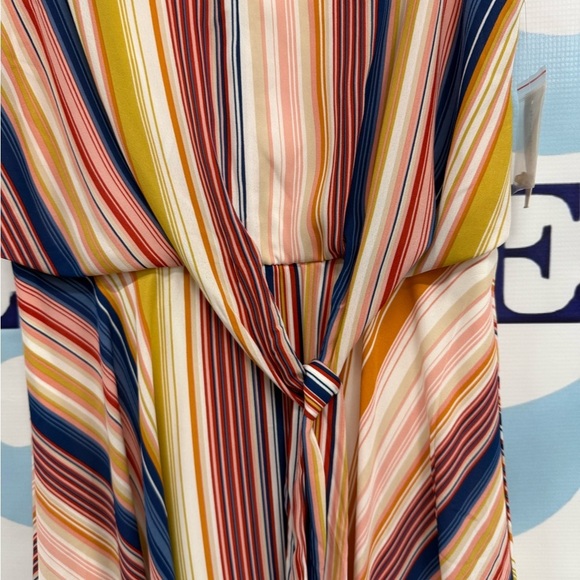 Dress Barn woman's multi colored stripped maxi dress, size 6 new with tags. - Picture 2 of 6